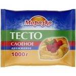 Тесто слоеное Морозко дрожжевое 1кг