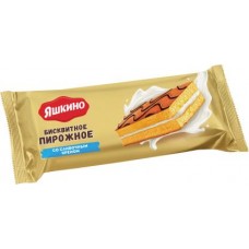 Пирожное Яшкино бисквитное со сливочным кремом 30г в магазинах Магнит