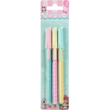 Набор ручек Little Girl шариковых синий цвет 0.7мм 3шт в магазинах Магнит