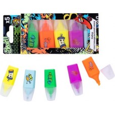 Набор текстовыделителей мини Graffity 5шт в магазинах Магнит