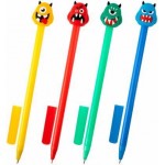 Ручка Офисмаг Юнландия шариковая синяя с топпером в ассортименте