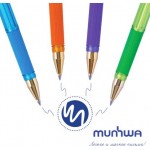 Ручка Рельеф-центр MunHwa MCGold LE шариковая синяя шестигранная 0.5мм