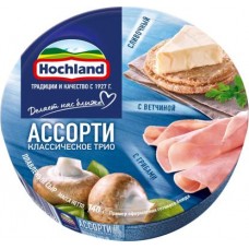 Сыр плавленый Hochland Синее ассорти 50% 140г в магазинах Магнит