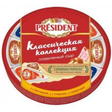 Сыр плавленый President с грибами 55% 140г в магазинах Магнит