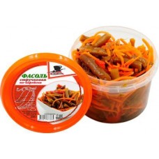 Фасоль стручковая по-корейски 250г в магазинах Магнит