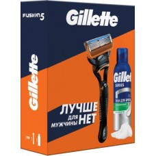 Подарочный набор Gillette Fusion5 Станок + Пена для бритья 200мл + 1 сменная кассета в магазинах Магнит