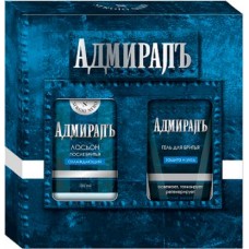 Подарочный набор Адмиралъ Гель для бритья 150мл Лосьон после бритья парфюмированный 100мл в магазинах Магнит