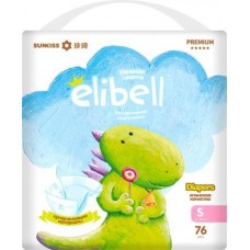 Подгузники для детей Elibell Premium S 4-8кг 76шт в магазинах Магнит