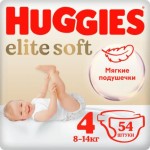 Подгузники Huggies Elite Soft 4/8-14кг 54шт Подгузники Huggies Elite Soft 4/8-14кг 54шт