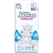 Подгузники Joonies Premium Soft L 9-14 кг 42шт в магазинах Магнит