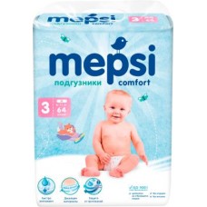 Подгузники Mepsi M 6-11кг 64шт в магазинах Магнит