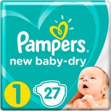 Подгузники Pampers New baby-dry №1 2-5кг 27шт в магазинах Магнит