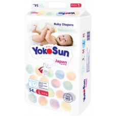 Подгузники Yokosun L 9-13кг 54шт в магазинах Магнит