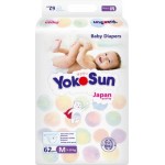 Подгузники Yokosun M 5-10кг 62шт