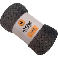 Плед Braid корал флис серый 180*200см в магазинах Магнит