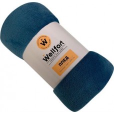 Плед корал флис голубой 150х200см в магазинах Магнит