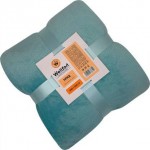 Плед корал флис голубой 240*260см