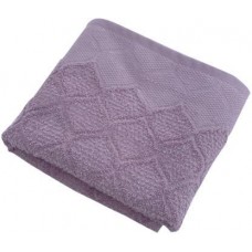 Полотенце махровое Ажур Жаккард розовое М 50х80см в магазинах Магнит