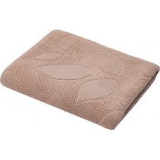 Полотенце махровое ДМ Текстиль Лиана бежевое 100х150см в магазинах Магнит