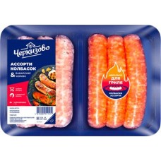 Колбаски Черкизово ассорти Баварские и чоризо 540г в магазинах Магнит