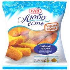 Палочки рыбные Vici Любо есть 500г в магазинах Магнит