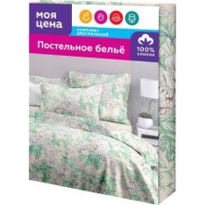 Комплект постельного белья Моя цена Бязь евро в магазинах Магнит