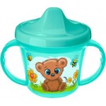 Поильник Пластишка с ручками пластиковый 200мл Поильник Пластишка с ручками пластиковый 200мл