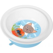 Тарелка детская Пластишка глубокая на присосе в магазинах Магнит