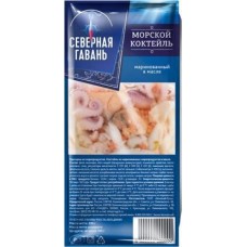 Коктейль из морепродуктов Магнит в масле 200г в магазинах Магнит