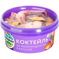 Коктейль Меридиан из морепродуктов в рассоле 180г в магазинах Магнит