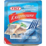 Сельдь Vici к картошке филе-кусочки в масле 150г Сельдь Vici к картошке филе-кусочки в масле 150г