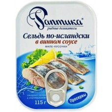 Сельдь Раптика По-исландски в винном соусе 115г в магазинах Магнит