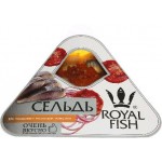 Сельдь Royal Fish По-польски с луком и вялеными томатами в масле 120г Сельдь Royal Fish По-польски с луком и вялеными томатами в масле 120г