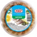 Сельдь Vici Царская филе-кусочки в масле с укропом 500г Сельдь Vici Царская филе-кусочки в масле с укропом 500г