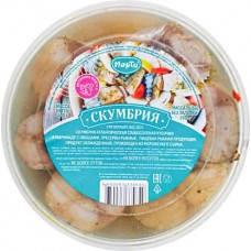 Скумбрия Марти атлантическая кусочки в маринаде с овощами 400г в магазинах Магнит