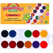 Акварель медовая Wow Play 12цветов в магазинах Магнит