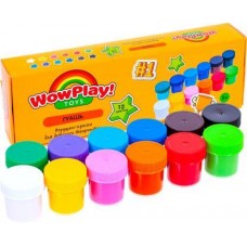 Гуашь Wow Play цветная 12*25мл в магазинах Магнит