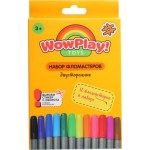 Набор 2-х сторонних фломастеров Wow Play 12шт
