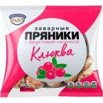 Пряники заварные Полет с начинкой клюква 300г