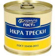 Икра трески Формула госта 220г в магазинах Магнит