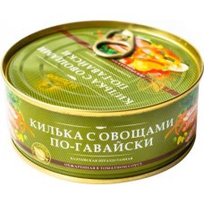Килька За Родину с овощами в томатном соусе по-гавайски 240г в магазинах Магнит