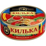 Килька Знак качества Каспийская в томатном соусе 240г