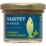 Паштет из лосося Медовый Дом Ферма Имбирь и соевый соус 100г Паштет из лосося Медовый Дом Ферма Имбирь и соевый соус 100г
