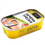 Печень трески Морской котик натуральная 115г Печень трески Морской котик натуральная 115г