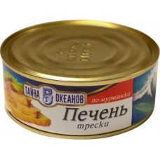 Печень трески Тайна 5 океанов по-мурмански 230г в магазинах Магнит