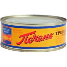 Печень тресковых рыб Морской котик По-скандинавски 240г в магазинах Магнит