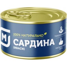 Сардина Магнит Иваси тихоокеанская натуральная 245г в магазинах Магнит