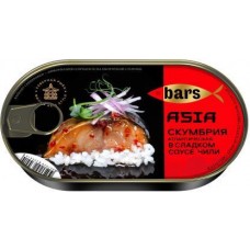 Скумбрия Барс атлантическая сладкий соус чили 175г в магазинах Магнит