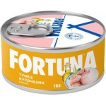 Тунец Fortuna кусочки в масле 185г