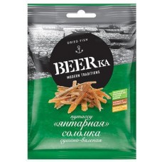 Рыбка Beerka сушеная янтарная соломка 25г в магазинах Магнит